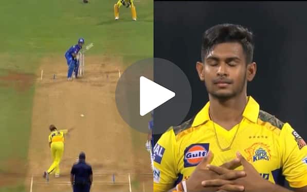 [Watch] Matheesha Pathirana's Insane First Ball Wicket Leaves Ishan Kishan And MI Doomed